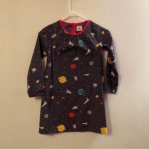 Girls Mini Boden Doggie Astronaut Dress: Size 7/8 yrs